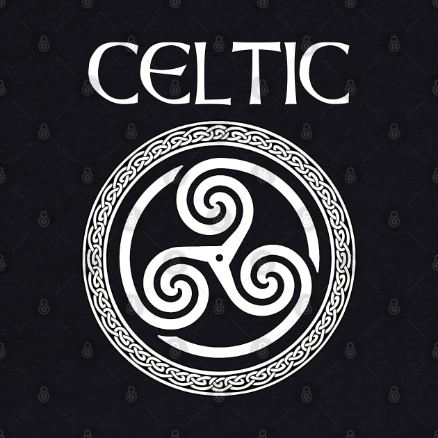 Celtic Heritage Ancient Celtic Triskelion Symbol by AgemaApparel